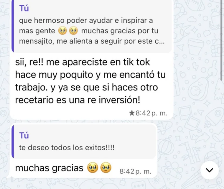 Mensaje de una clienta de Budiné